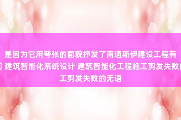 是因为它用夸张的面貌抒发了南通斯伊建设工程有限公司 建筑智能化系统设计 建筑智能化工程施工剪发失败的无语